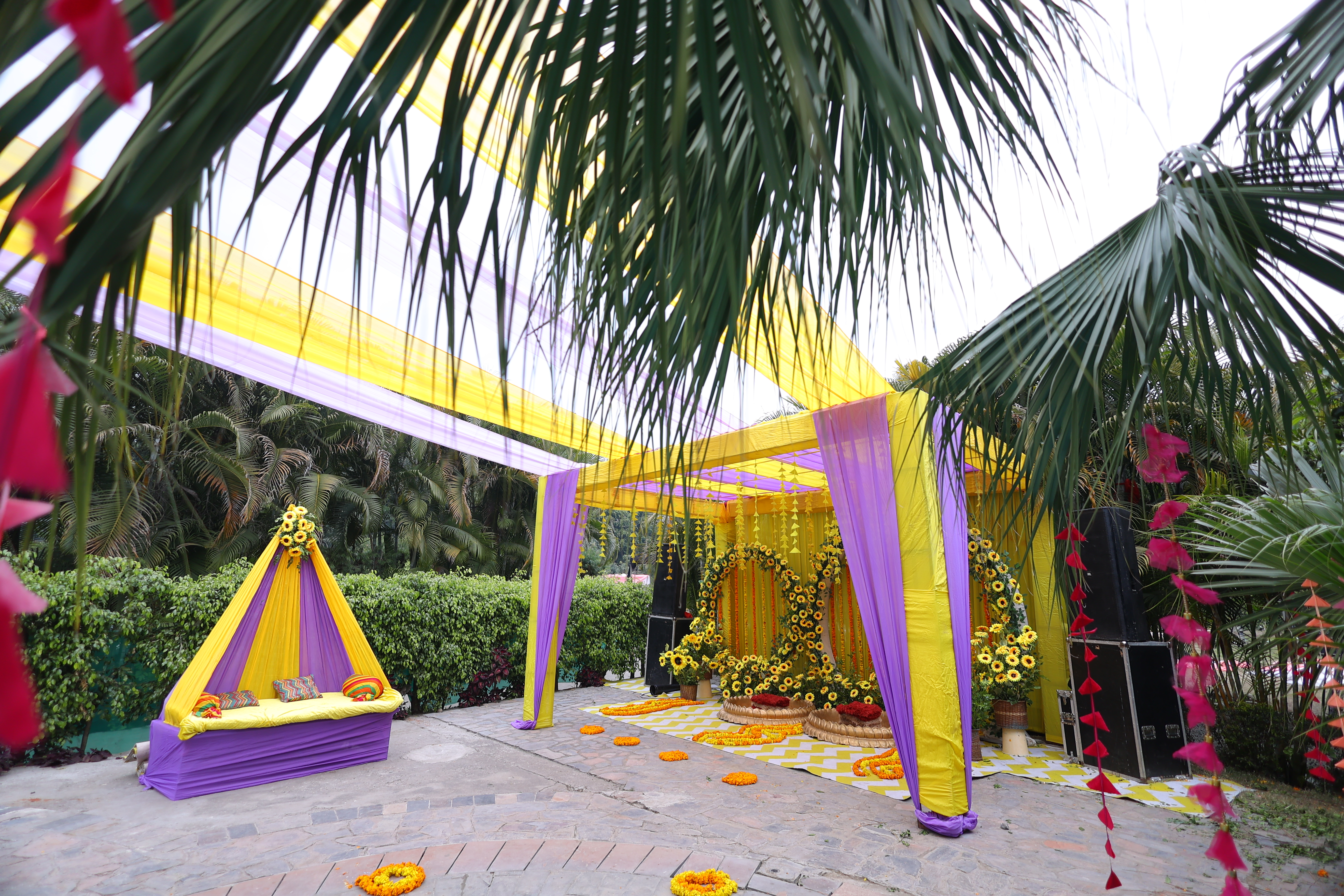 Haldi wedding photo at Corbett Wild Resort